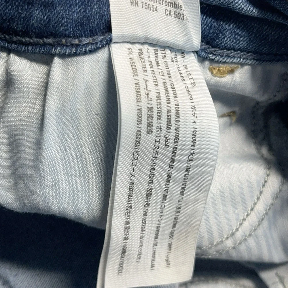 Hollister‎ High Rise Vintage Flare Jeans Stretch Y2K Retro Patch Multi Panel 3R